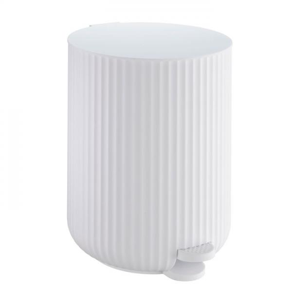 Beslagsboden Wave toiletspand m/soft close og pedal - Mat hvid