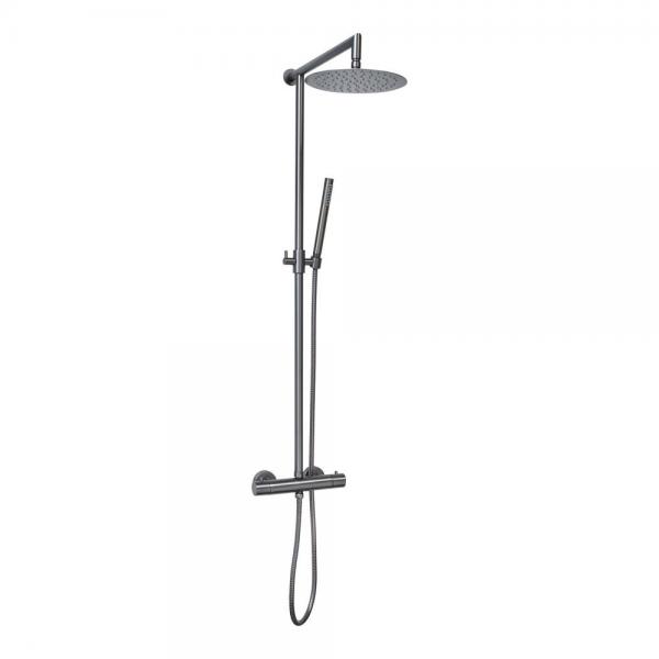 Cassøe Lago komplet brusesystem Ø250 - Gunmetal Cassøe Lago komplet brusesystem Ø250 - Gunmetal