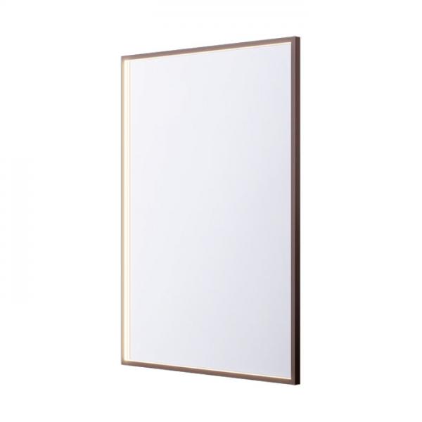 Cassøe Siena firkantet spejl m/LED lys - 60x80 cm - Mat bronze Cassøe Siena firkantet spejl m/LED lys - 60x80 cm - Mat bronze