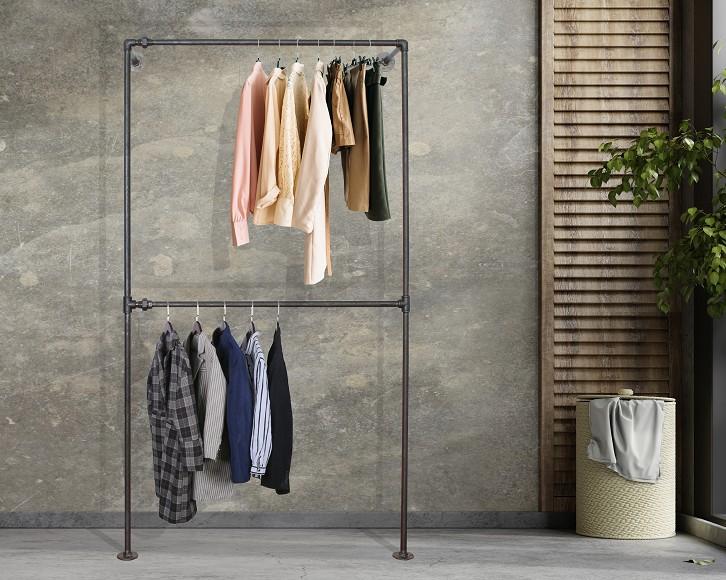 Simple Racks Harlem væghængt tøjsystem - 70 x 35 CM Simple Racks Harlem væghængt tøjsystem - 70 x 35 CM