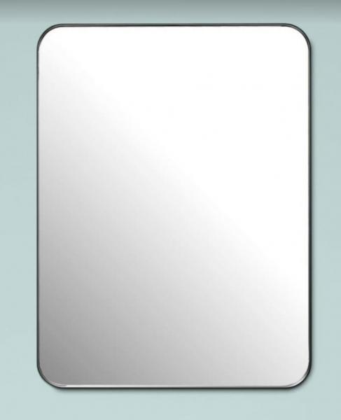 Cass&oslash;e spejl m/sort ramme - 120x80 cm - Vendbart