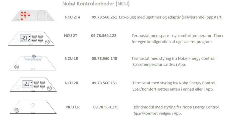 Nobø Top varmeliste 73 - 500W - 400V u/kontrolenhed Nobø Top varmeliste 73 - 500W - 400V u/kontrolenhed