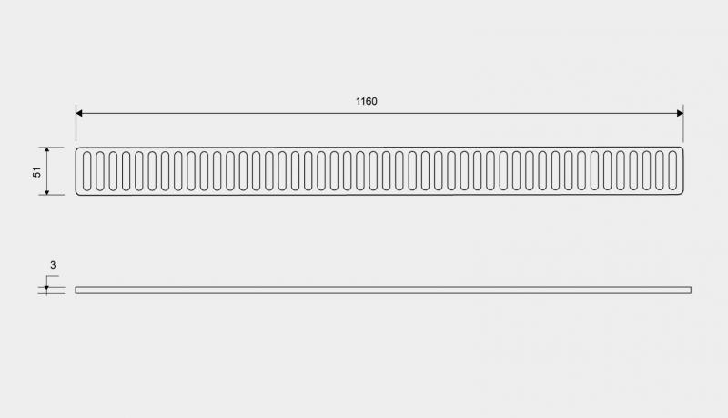 Unidrain Column rist - 1200mm