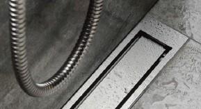 Unidrain Highline panel - Poleret st&aring;l - 1000 mm