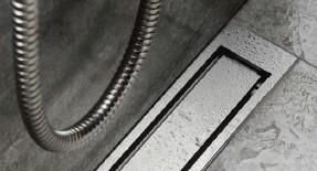 Unidrain Highline panel - Poleret st&aring;l - 700 mm
