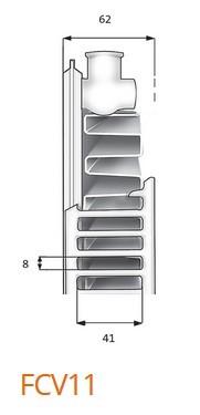 Purmo Plan Ventil Compact FCV 11 H&oslash;jde 600x1400mm - 13 kvm