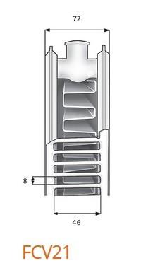Purmo Plan Ventil Compact FCV 21 H&oslash;jde 600 x 1600