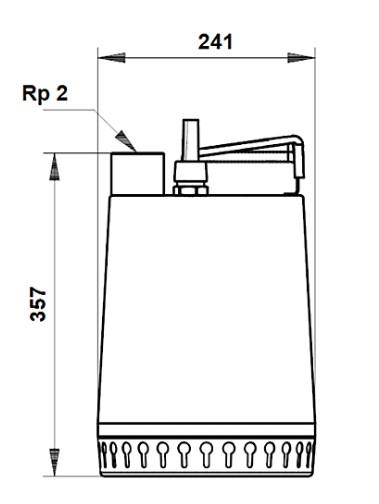 Grundfos UNILIFT afløbspumpe AP12.50.11.A1 1x230V. m-niveauafbryder. Grundfos UNILIFT afløbspumpe AP12.50.11.A1 1x230V. m-niveauafbryder.