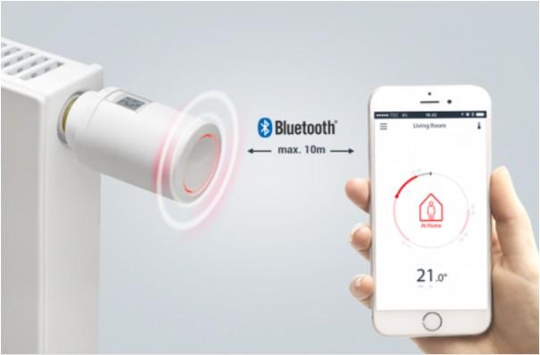 Danfoss Eco 2 Bluetooth radiatortermostat - excl. batterier - inkl. adaptere