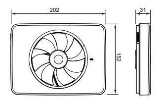 Fresh Intellivent 2.0 Ventilator med fugtstyring (hygrostat) og timer Ø100-125 mm, Sort Fresh Intellivent 2.0 Ventilator med fugtstyring (hygrostat) og timer Ø100-125 mm, Sort