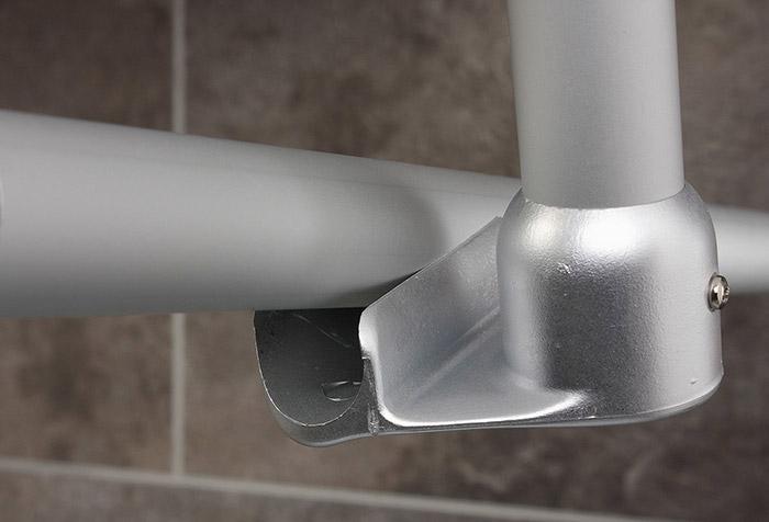 Ridder loftstøtte t/badeforhængsstang - Hvid Ridder loftstøtte t/badeforhængsstang - Hvid