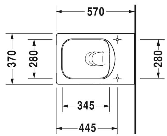 Duravit Vero Air v&aelig;gh&aelig;ngt toilet m/wondergliss