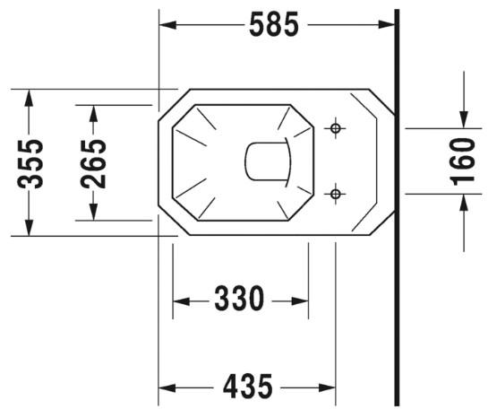 Duravit 1930 v&aelig;gh&aelig;ngt toilet