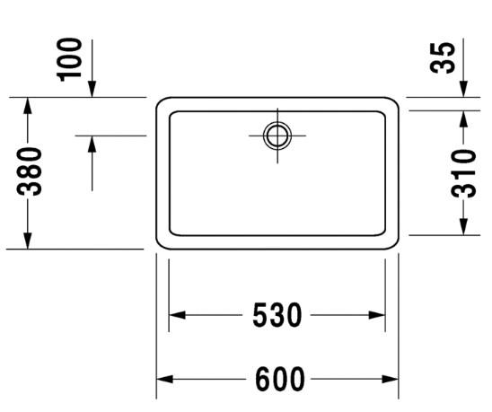 Duravit Vero 60 fritst&aring;ende bowlevask - Uden hanehul
