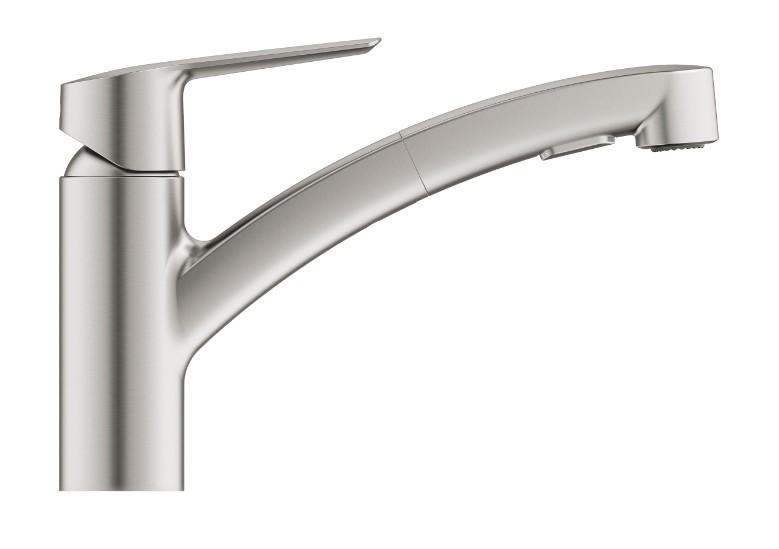 Grohe Start køkkenarmatur m/udtræksbruser - Supersteel Grohe Start køkkenarmatur m/udtræksbruser - Supersteel