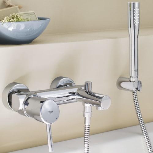 Grohe Concetto brusearmatur til kar inkl. håndbruser Grohe Concetto brusearmatur til kar inkl. håndbruser