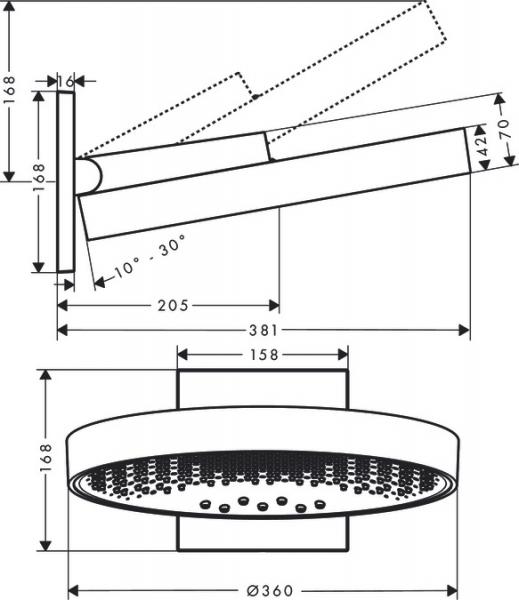 Hansgrohe Rainfinity 360 3jet hovedbruser - Mathvid Hansgrohe Rainfinity 360 3jet hovedbruser - Mathvid