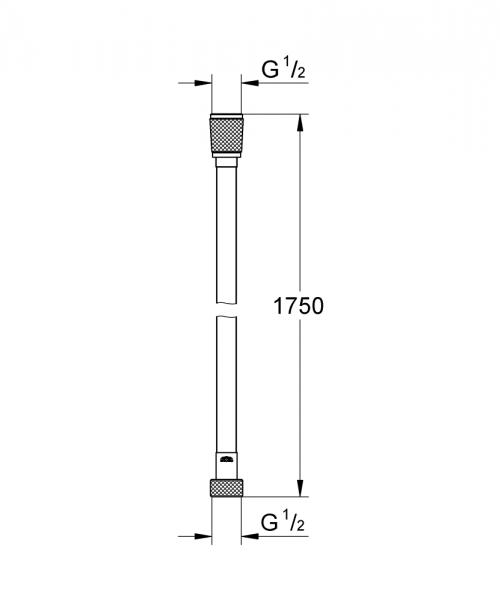 Grohe Silverflex bruseslange 1,75 m - Krom Grohe Silverflex bruseslange 1,75 m - Krom