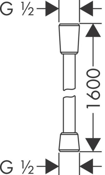 hansgrohe Isiflex bruserslange 160 cm - Mat hvid hansgrohe Isiflex bruserslange 160 cm - Mat hvid