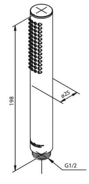 Damixa Tube h&aring;ndbruser - Mat sort