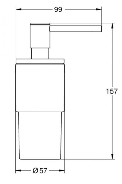 Grohe Atrio s&aelig;bedispenser - Krom
