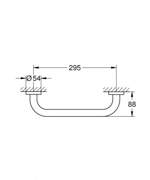 Outlet - Grohe Essentials badekarsgreb - 295 mm - Poleret hard graphite Outlet - Grohe Essentials badekarsgreb - 295 mm - Poleret hard graphite