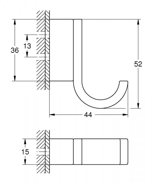 Grohe Selection krog - B&oslash;rstet hard graphite