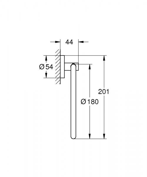 Grohe Essentials h&aring;ndkl&aelig;dering - Poleret hard graphite