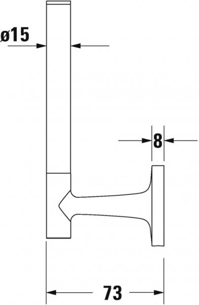 Duravit Starck T reservepapirholder - Krom Duravit Starck T reservepapirholder - Krom