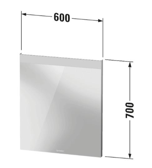 Duravit spejl m/LED lys 60 x 70 Duravit spejl m/LED lys 60 x 70