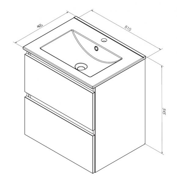 Sanibell Online 80 møbelpakke - Bardolino eg - Flatpack Sanibell Online 80 møbelpakke - Bardolino eg - Flatpack