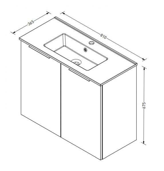 Sanibell Online 80 mini m&oslash;bels&aelig;t - Mat gr&aring;