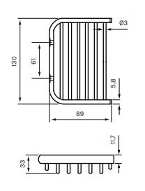 Outlet - Tapwell Ta 126 S&aelig;behylde - Matsort - 1 stk. tilbage