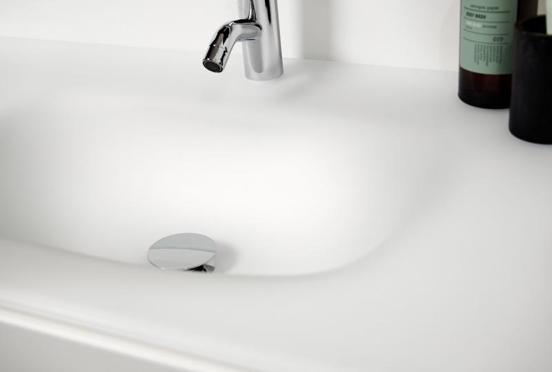 Bath 81 møbelvask i glas - Mat hvid Bath 81 møbelvask i glas - Mat hvid