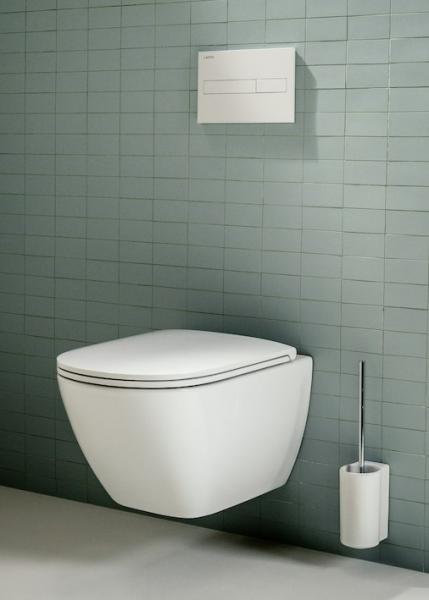 Laufen Lua RIMless toiletpakke inkl. sæde m/soft-close, cisterne og mat sort betjening Laufen Lua RIMless toiletpakke inkl. sæde m/soft-close, cisterne og mat sort betjening
