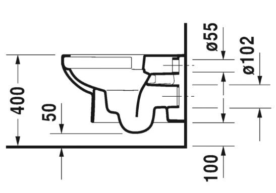 Duravit No.1 Rimless toiletpakke inkl. lav cisterne, krom betjening og s&aelig;de m/soft-close