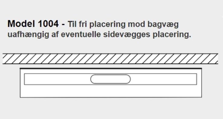 Unidrain 1004 afl&oslash;bsarmatur - Mod bagv&aelig;g - 600 mm