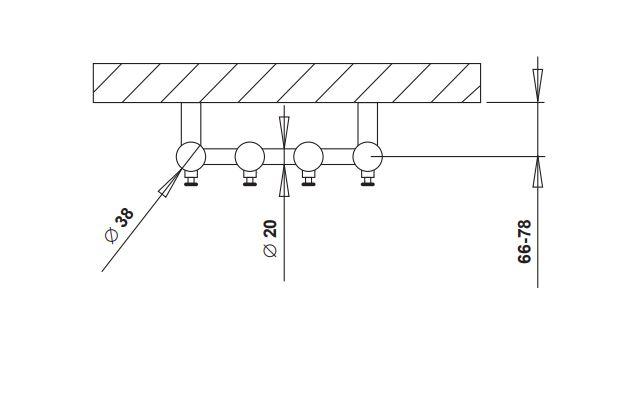 Str&oslash;mberg Regus h&aring;ndkl&aelig;det&oslash;rrer til kombidrift - 26,6x95 cm - Krom
