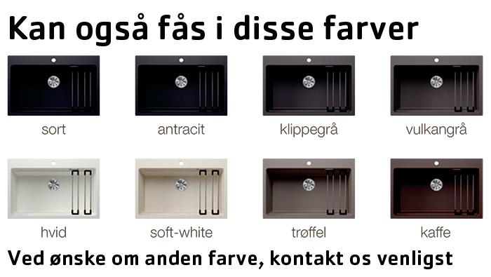 Blanco Etagon 6 k&oslash;kkenvask m/Linus k&oslash;kkenarmatur - Tr&oslash;ffel