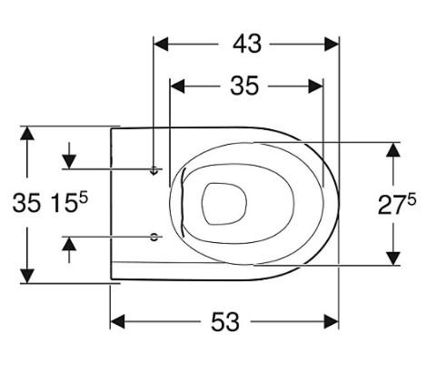 Geberit Icon væghængt toilet m/RIMfree og KeraTect Geberit Icon væghængt toilet m/RIMfree og KeraTect