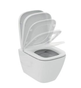 Ideal Standard I.life S kompakt v&aelig;gh&aelig;ngt toilet m/RIMless og s&aelig;de