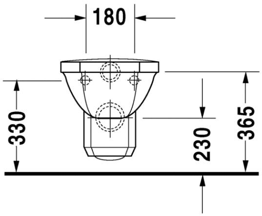 Duravit 1930 v&aelig;gh&aelig;ngt toilet