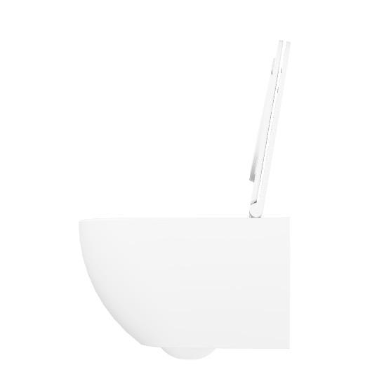Lavabo Comoda rimless væghængt toilet inkl. EasyClean og sæde m/soft-close - Hvid Lavabo Comoda rimless væghængt toilet inkl. EasyClean og sæde m/soft-close - Hvid