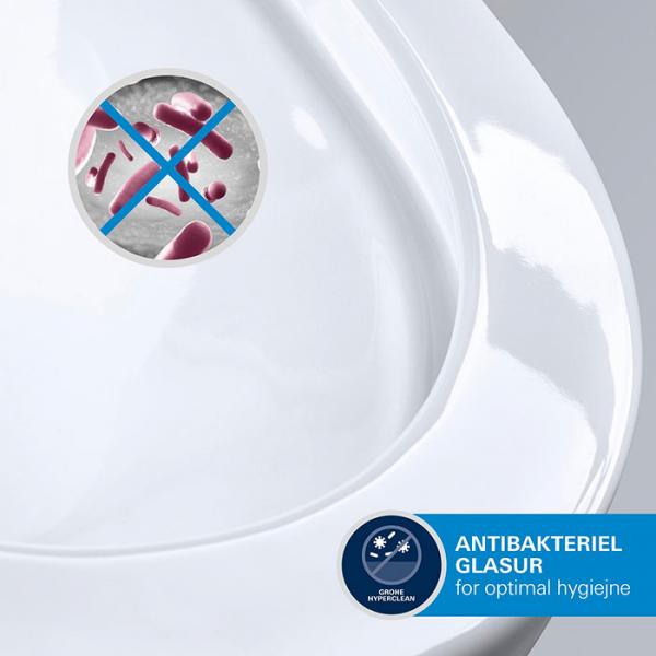 Grohe Euro 2.0 v&aelig;gh&aelig;ngt toilet inkl. HyperClean og s&aelig;de m/Softclose og QuickRelease