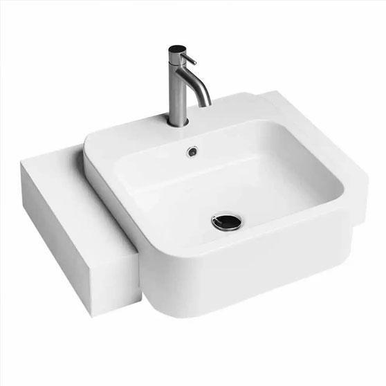 Lavabo Cosa 48 h&aring;ndvask t/delvis nedf&aelig;ldning - 1 hanehul