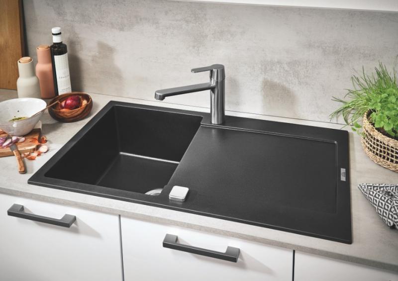 Grohe K500 køkkenvask i komposit - Sort Grohe K500 køkkenvask i komposit - Sort