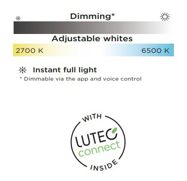 Lutec Tuda 3 Solar udend&oslash;rs v&aelig;glampe m/solceller og sensor