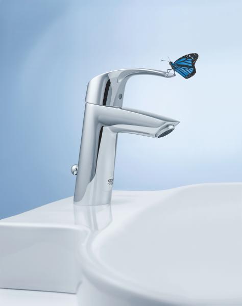 Grohe Eurosmart New håndvaskarmatur m/bundventil & løftestang Grohe Eurosmart New håndvaskarmatur m/bundventil & løftestang
