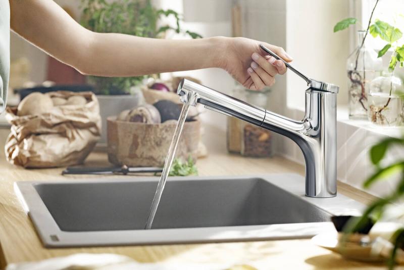 hansgrohe Zesis M33 k&oslash;kkenarmatur 150 m/udtr&aelig;k - Krom