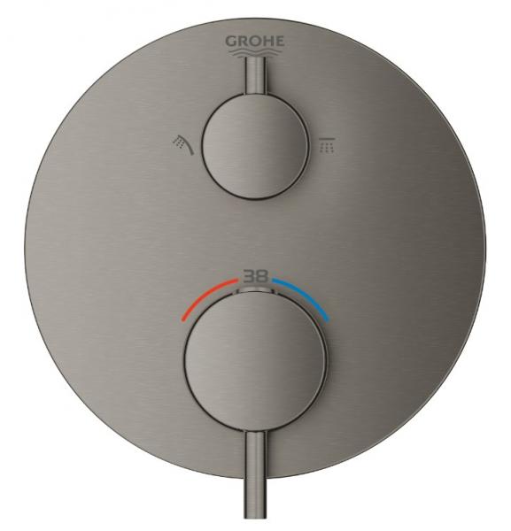 Grohe Atrio brusetermostat t/indbygning - Børstet Hard Graphite Grohe Atrio brusetermostat t/indbygning - Børstet Hard Graphite